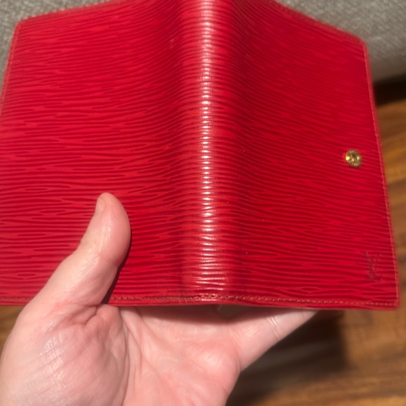 Louis Vuitton Authentic Red Epi Leather Small Agenda PM/ Passport Holder CA0959 - Picture 8 of 17